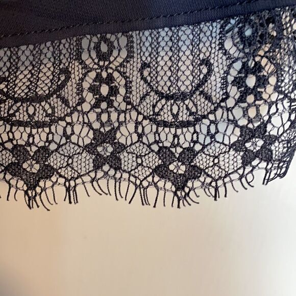 Lauren Conrad bow back eyelash lace gathered top S - Picture 7 of 13